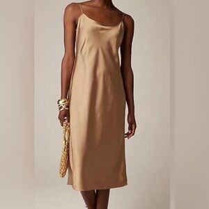 J. Crew Tan Midi Dress